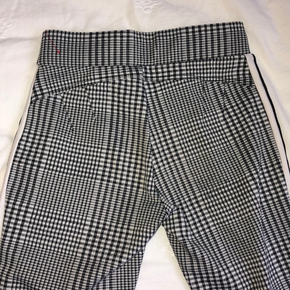 Black and white plaid pants with stripes KIDS - Picture 3 of 3